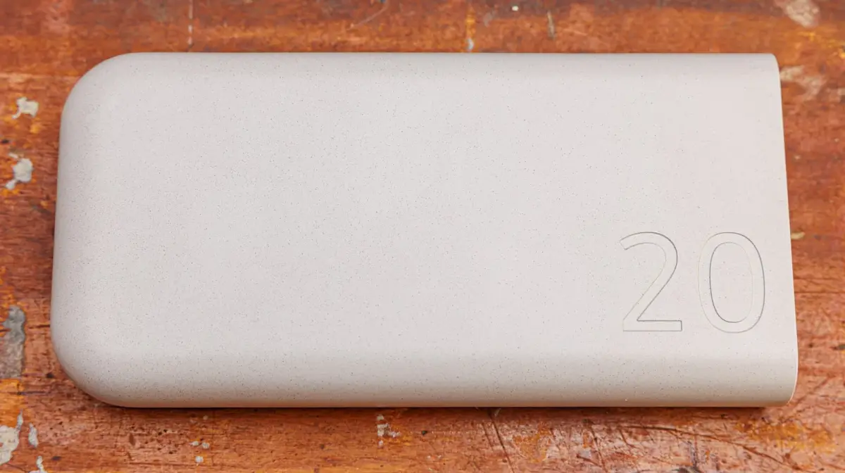 A 20,000mAh power bank